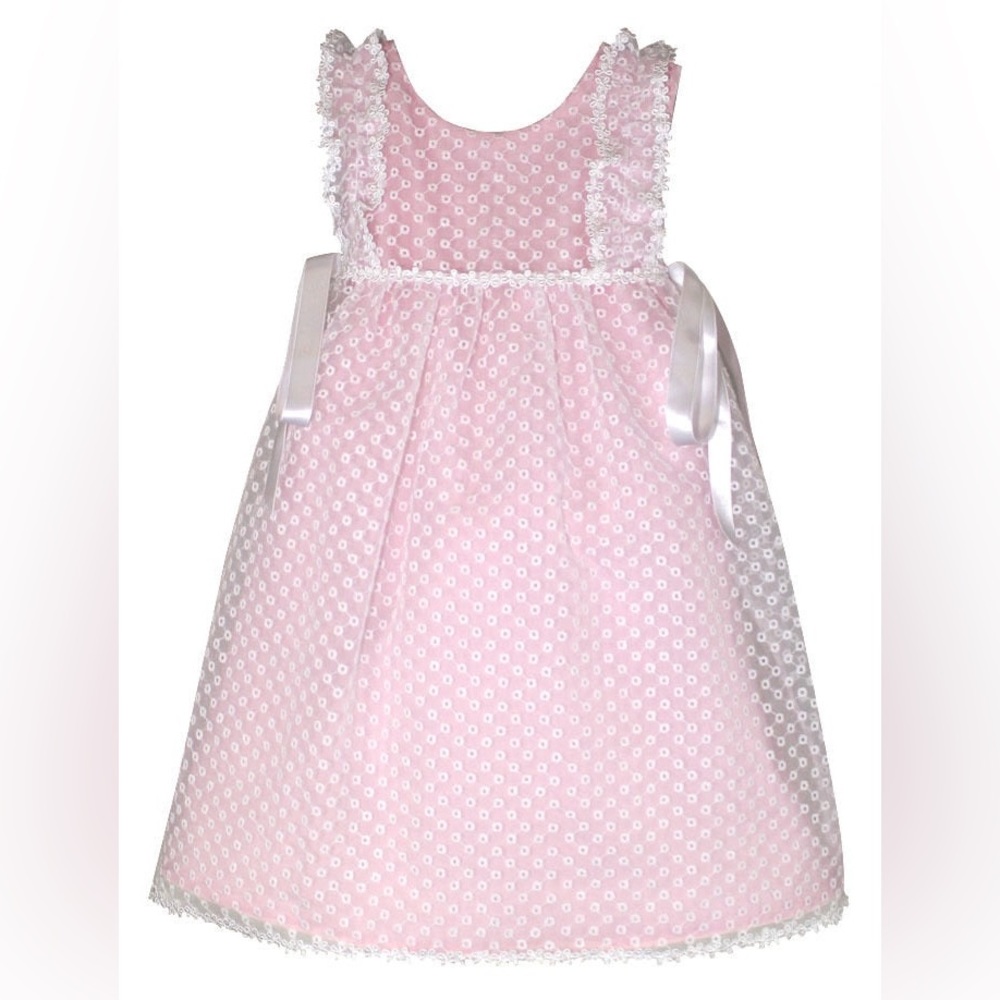 NWT Isabel Garretón Pink Eyelet Dress
